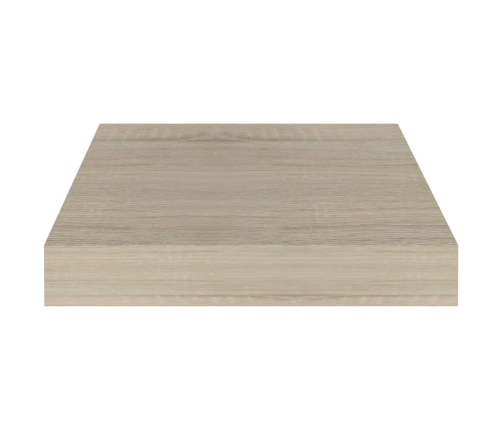 Estantes flotantes de pared 2 uds MDF roble 23x23,5x3,8 cm