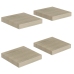 Estantes flotantes de pared 4 uds MDF roble 23x23,5x3,8 cm