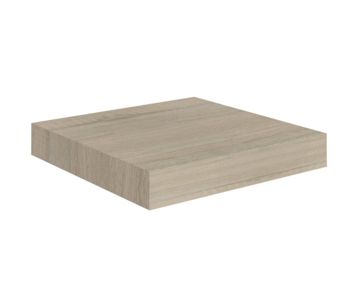 Estantes flotantes de pared 4 uds MDF roble 23x23,5x3,8 cm