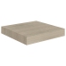 Estantes flotantes de pared 4 uds MDF roble 23x23,5x3,8 cm