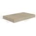 Estante flotante de pared MDF color roble 40x23x3,8 cm