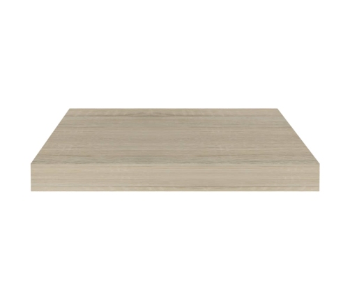 vidaXL Estantes flotantes de pared 2 uds MDF roble 40x23x3,8 cm