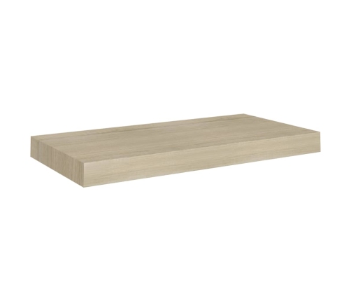 Estante flotante de pared MDF color roble 50x23x3,8 cm