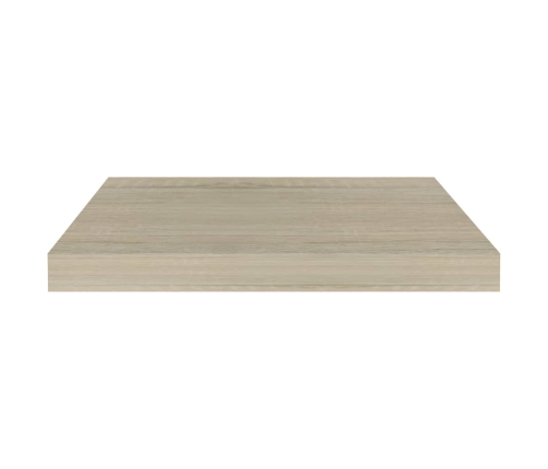 Estantes flotantes de pared 2 uds MDF roble 50x23x3,8 cm