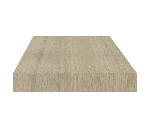 Estantes flotantes de pared 2 uds MDF roble 50x23x3,8 cm