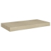 Estantes flotantes de pared 4 uds negro MDF 50x23x3,8 cm