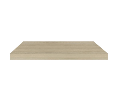 Estante flotante de pared MDF color roble 60x23,5x3,8 cm