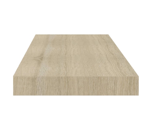 Estante flotante de pared 4 uds MDF roble 60x23,5x3,8 cm