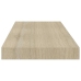 Estante flotante de pared 4 uds MDF roble 60x23,5x3,8 cm