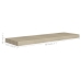 vidaXL Estante flotante de pared MDF color roble 80x23,5x3,8 cm