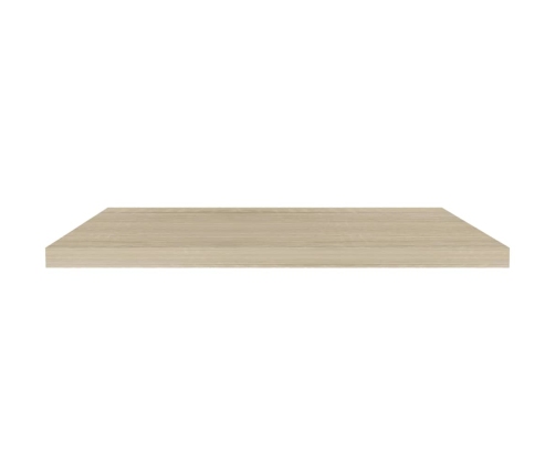 Estantes flotantes de pared 2 uds MDF roble 90x23,5x3,8 cm