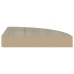 vidaXL Estantes flotantes de esquina 2 uds MDF roble 25x25x3,8 cm