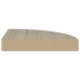 Estante flotante de esquina 4 uds MDF roble 25x25x3,8 cm