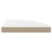 vidaXL Estante flotante de esquina MDF blanco brillo 35x35x3,8 cm