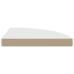 Estante flotante de esquina MDF blanco 35x35x3,8 cm