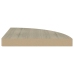 vidaXL Estantes flotantes de esquina 4 uds MDF roble 35x35x3,8 cm