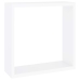 Estantes cubo de pared 3 unidades MDF blanco