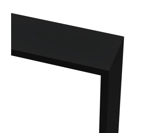 Estantes cubo de pared 3 unidades MDF negro