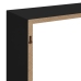 Estantes cubo de pared 3 unidades MDF negro