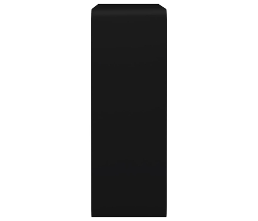 Estantes cubo de pared 3 unidades MDF negro