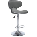 323648  Bar Stools 2 pcs Grey Faux Leather