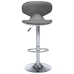 323648  Bar Stools 2 pcs Grey Faux Leather