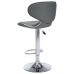 323648  Bar Stools 2 pcs Grey Faux Leather