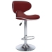 323649  Bar Stools 2 pcs Wine Red Faux Leather