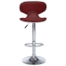 323649  Bar Stools 2 pcs Wine Red Faux Leather