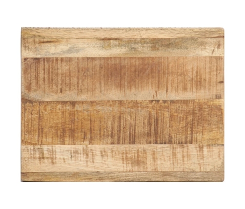 Mesa auxiliar de madera de mango maciza 40x30x50 cm