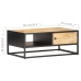 vidaXL Mueble de TV puerta tallada madera de mango rugosa 90x55x36 cm