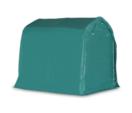Carpa garaje de almacenamiento PVC verde 2,4x2,4 m
