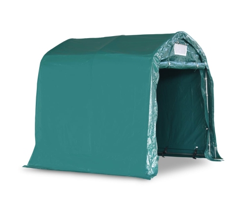 Carpa garaje de almacenamiento PVC verde 2,4x2,4 m