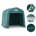 Carpa garaje de almacenamiento PVC verde 2,4x2,4 m