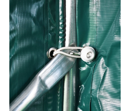 Carpa garaje de almacenamiento PVC verde 2,4x2,4 m