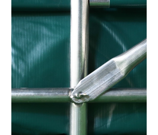 Carpa garaje de almacenamiento PVC verde 2,4x2,4 m