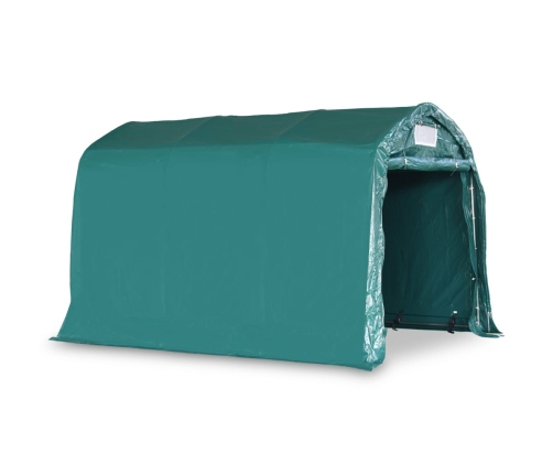 Carpa garaje de almacenamiento PVC verde 2,4x3,6 m