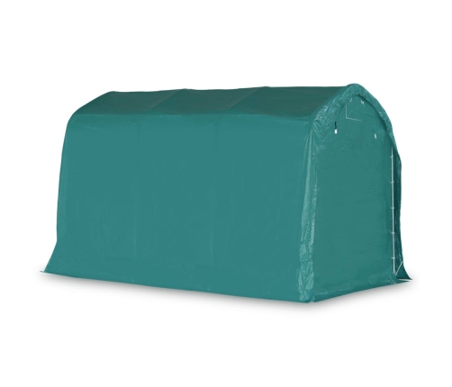 Carpa garaje de almacenamiento PVC verde 2,4x3,6 m