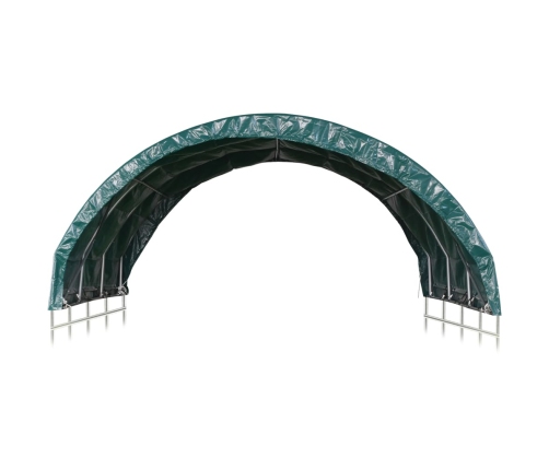 Carpa para ganado PVC verde 3,7x3,7 m