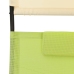 vidaXL Tumbona doble con toldo textilene verde y crema