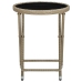 Mesa de centro de ratán sintético y vidrio templado beige 60 cm