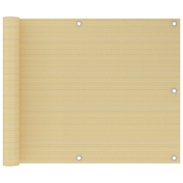 Toldo para balcón HDPE beige 75x500 cm