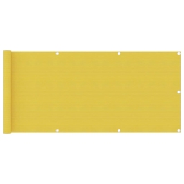 Toldo para balcón HDPE amarillo 75x300 cm