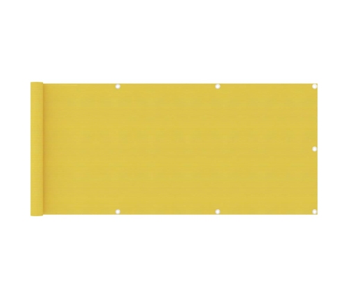 Toldo para balcón HDPE amarillo 75x300 cm