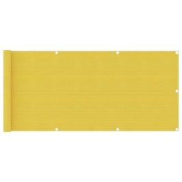 Toldo para balcón HDPE amarillo 75x500 cm