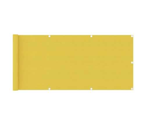 Toldo para balcón HDPE amarillo 75x500 cm