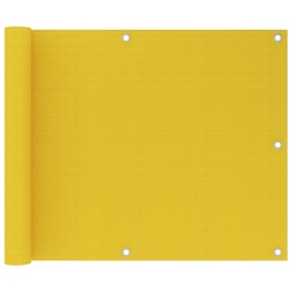 Toldo para balcón HDPE amarillo 75x600 cm