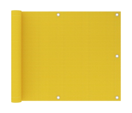 Toldo para balcón HDPE amarillo 75x600 cm