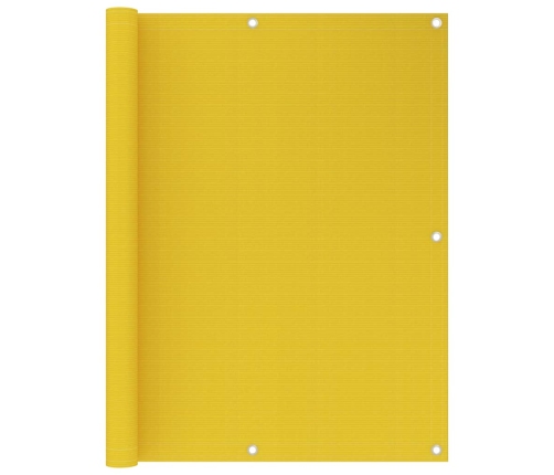 Toldo para balcón HDPE amarillo 120x500 cm