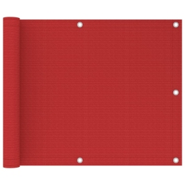 Toldo para balcón HDPE rojo 75x300 cm